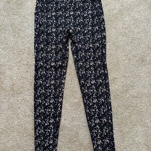 Buffbunny Black and Tan Abstract Leggings